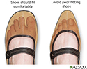 Proper fitting shoe